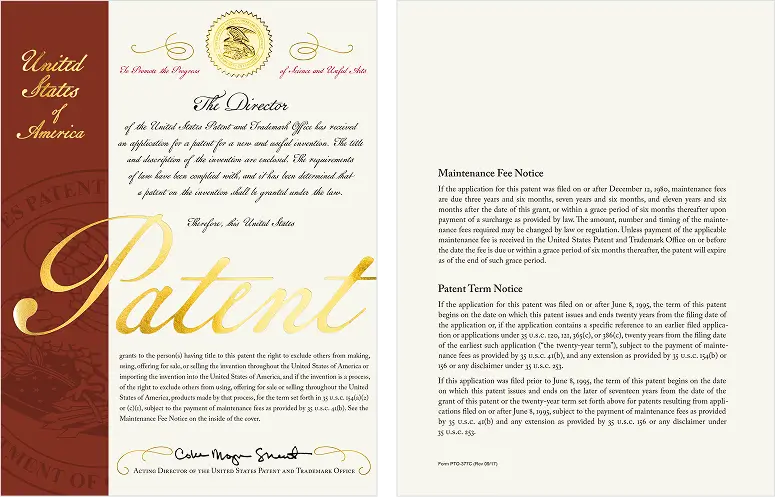 U.S. Patent Front